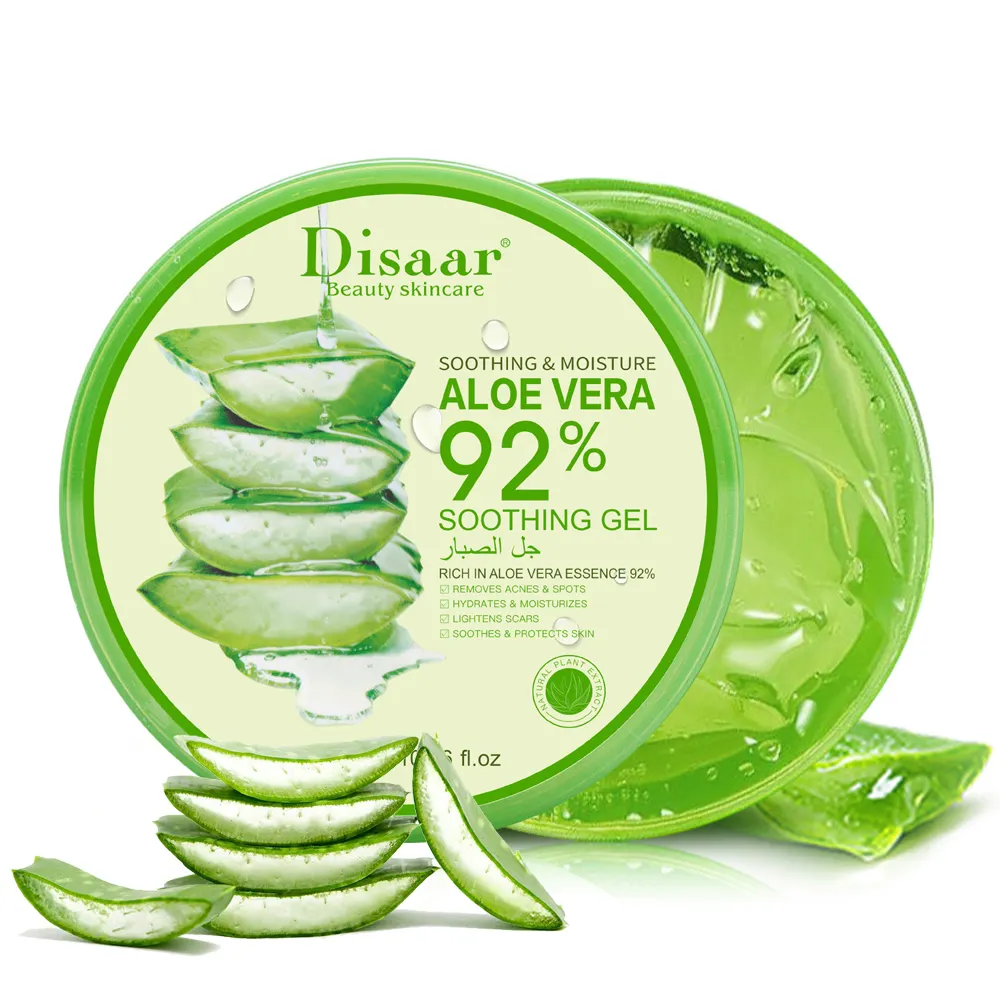 Disaar 100% Gel Naturel Pur Aloe Vera Bio Hydratant Apaisant Après Soleil Gel D'aloe Vera Pour Le Visage