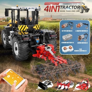 Kalıp kral yüksek teknoloji araba RC traktör Fastrac 4000er Set yapı taşları modeli parçaları çocuk oyuncakları hediye - Product Image 3