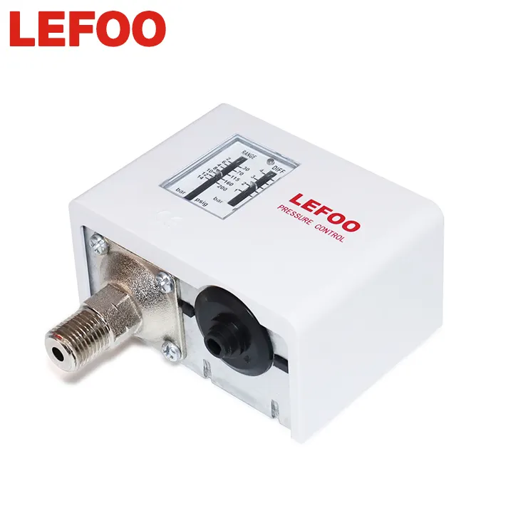 LEFOO LF55 saklar kontrol tekanan pompa air, sakelar tekanan pompa air dapat diatur kualitas tinggi