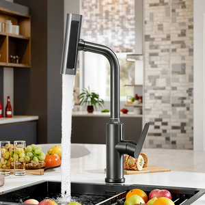 360 độ xoay hiện đại duy nhất xử lý nước tiết kiệm đa chức năng không xoay nóng và lạnh bồn rửa nhà bếp tap vòi nước - Product Image 1