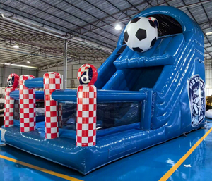 Chủ Đề Bóng Đá <span class=keywords><strong>Inflatable</strong></span> lâu đài trượt nước toboggan gonflable unisex <span class=keywords><strong>Inflatable</strong></span> Bouncer khô trượt - Product Image 1