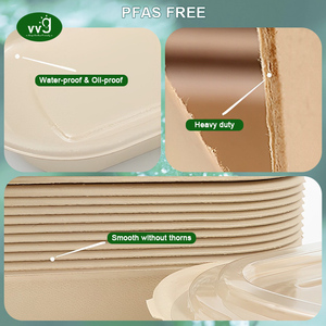 VVG çevre dostu biyobozunur compostable takeaway 2 3 4 bölme % yiyecek kutusu bambu hamuru kağıt kap çıkar - Product Image 4