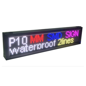 P10 RGB наружная текстовая панель для рекламы, электронное движущееся сообщение, светодиодный прокручивающийся дисплей - Product Image 2