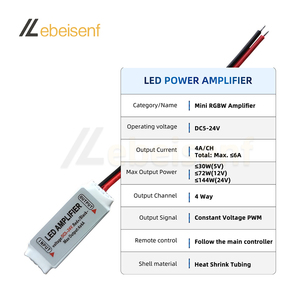 Мини-усилитель мощности RGBW DC5V 12V 24V 6A светодиодный PWM 4-канальный ретранслятор сигнала затемнения для 5050 2835 цветная полоса расширения света - Product Image 2