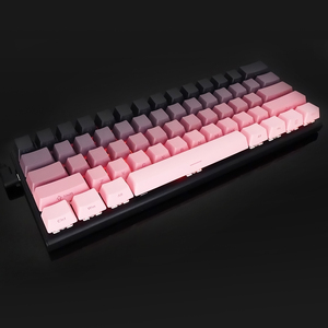 Teclado mecánico luminoso grabado lateral degradado para juegos, 61 teclas, diseño ergonómico intercambiable en caliente, teclado RGB para juegos de ordenador - Product Image 1