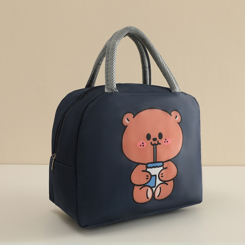 Navy blue bear-insulated model