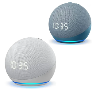 畅销第5代Alexa Dot智能扬声器RGB发光二极管照明无线台式低音炮便携式底座新型智能扬声器