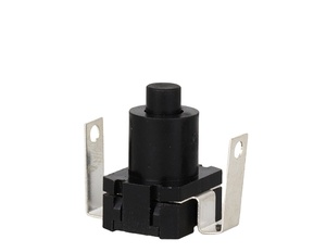 KAN-2 Top Ranking 12V struttura elettronica rettangolo di plastica a molla interruttore a pulsante nero ritardante di fiamma