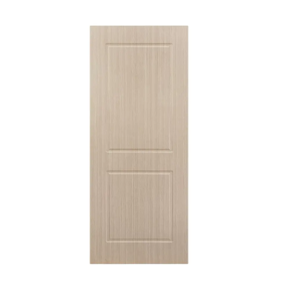 Cheap Price Flush Style Smooth Surface PVC Coated Interior Panel Door With Casing