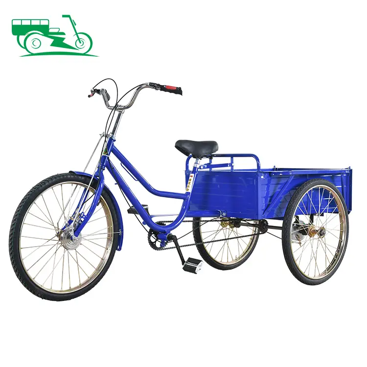 Large Capacity 80kg Human Trike Open Body 3 Wheel Bike Adult Pedal Rickshaw Cargo Other Tricycle