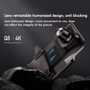 Anytek Q8 rétroviseur avant et arrière double dashcam full hd 2160p véhicule blackbox dvr gps wifi double caméra dash cam 4k - Product Image 2