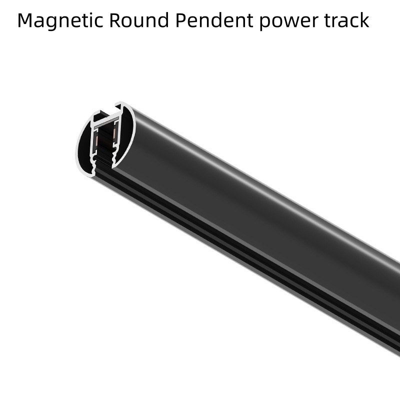 Rail noir/pendant 1m