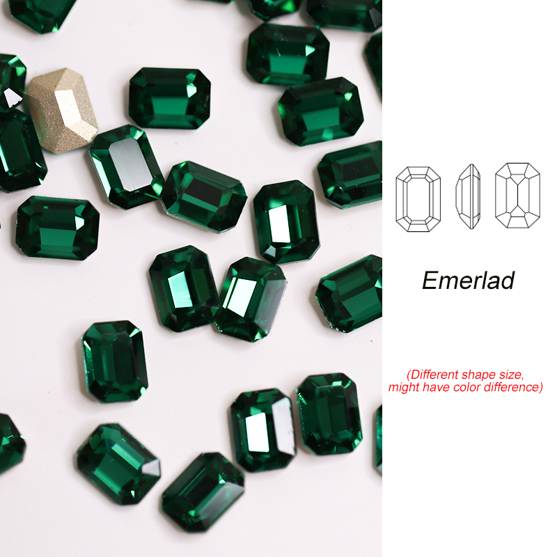 Curved Octagon-Emerald(205)