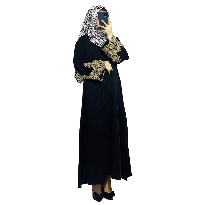 Abaya – robe longue brodée pour femmes arabes, vêtements de princesse de prière, nouvelle collection