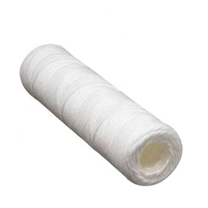 Cartucho de filtro al por mayor de fábrica Tratamiento de agua Cuerda Alambre Herida Cartucho de filtro de PP Cartucho de filtro de sedimentos - Product Image 1