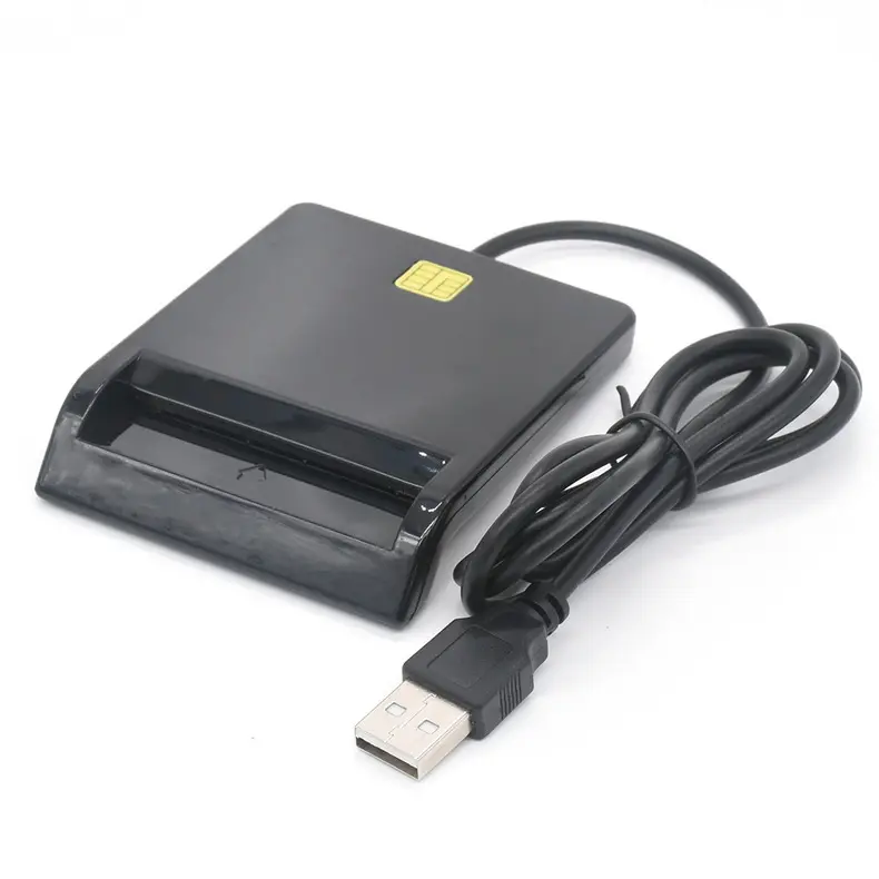 Lector de tarjetas inteligentes con chip USB, DNIE ATM, CAC, IC, ID, SIM, para Windows, Linux