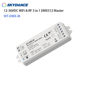 Skydance WT-DMX-M 12-36VDC WiFi ve RF 3 in 1RGB/RGBW/RGB + CCT 3-in-1 DMX512 master Tuya APP kontrolü ses kontrolü ile - Product Image 2