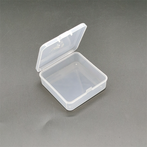 PP塑料盒矩形可视容器盒，用于台式储物，带铰链盖 - Product Image 6