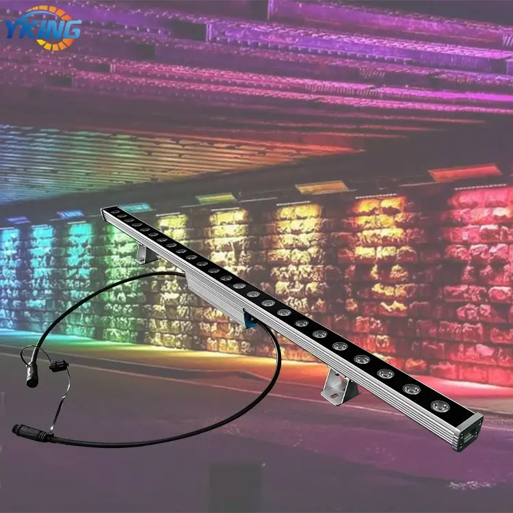 Étanche IP67 24w DMX RGB extérieur led lumières wall washer