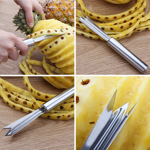 Çok amaçlı ananas göz soyucu sökücü klip paslanmaz çelik ananas soyucu kesici ev mutfak meyve aracı için - Product Image 3