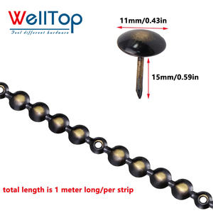 Vt-14.124 Welltop Bán Buôn Đồ nội thất phụ kiện sắt trang trí bọc móng tay vải bao phủ nhôm <span class=keywords><strong>sofa</strong></span> nút <span class=keywords><strong>sofa</strong></span> móng tay - Product Image 5