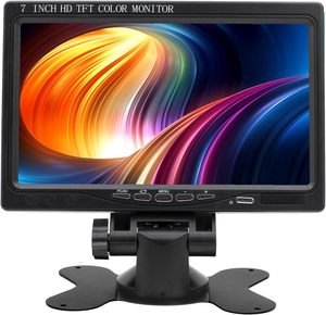 7英寸全高清监视器1024x600分辨率小型1080P便携式IPS监视器，内置扬声器VGA影音输入闭路电视摄像机 - Product Image 3