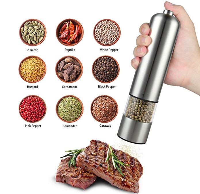 Manufactures/Supplier black pepper Amazon Top Seller spice maker Mill Salt and Pepper Grinder for Kitchen
