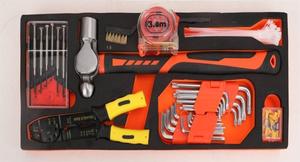 高品质408件工具箱便携式工具包三抽屉工具组带抽屉重型箱