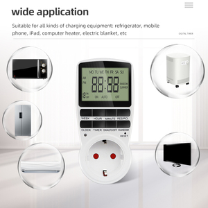 Timer digitale da 24/7 giorni con presa di temporizzazione programmabile per ora casuale ed estiva spina EU US FR UK AU 230V 50HZ - Product Image 6