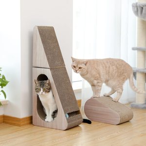 おもちゃボール豊富なおもちゃ付きカスタム猫スクラッチボード段ボールすべての種類の子猫のためのおもちゃOEM/ODMを受け入れます - Product Image 4