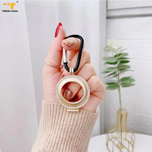 2025เคสโลหะกันน้ำสุดหรูสำหรับ Apple airtag GPS Tracker & Locator ที่มีการตรวจสอบการตกและเพชรฟังก์ชั่นที่วางสุนัข