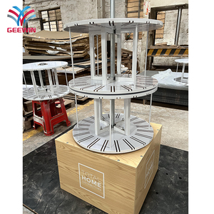 Trang trí gốm tường gạch hiển thị đứng triển lãm thương mại hiển thị giá khảm xoay gạch Mẫu hiển thị sàn giá - Product Image 3