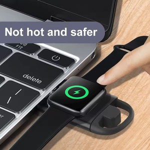 Mini taşınabilir manyetik kablosuz şarj tip C ve USB A çift bağlantı noktaları trend seyahat şarj cihazı Apple Watch SE/9/8/6/5/4/3/2 - Product Image 4