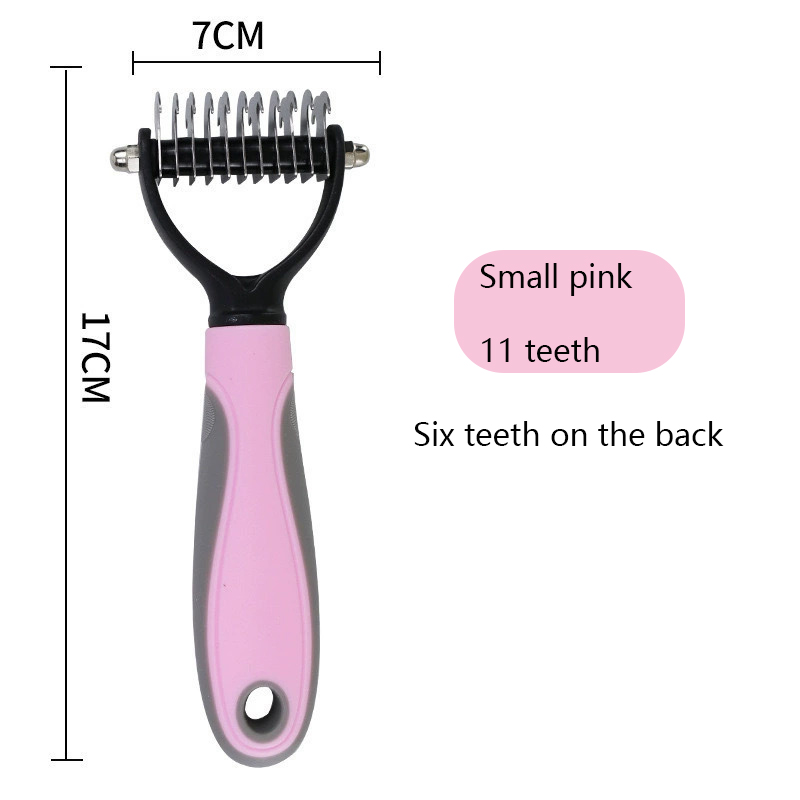 Open the knot comb (small pink)