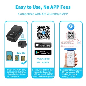 Rastreador GPS G68 Mini 4G más pequeño, dispositivo de seguimiento múltiple para vehículo de coche, GPS + AGPS + Wifi + LBS - Product Image 6