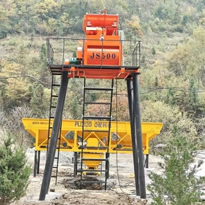 JS500 Twin Shaft Automatic Forced Concrete <strong>Mixer</strong> JS Series Concrete <strong>Mixer</strong> Used for Concrete Batching Plant - Product Image 1