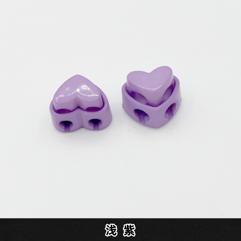 Light purple - 7#width about 2cm - heart-shaped