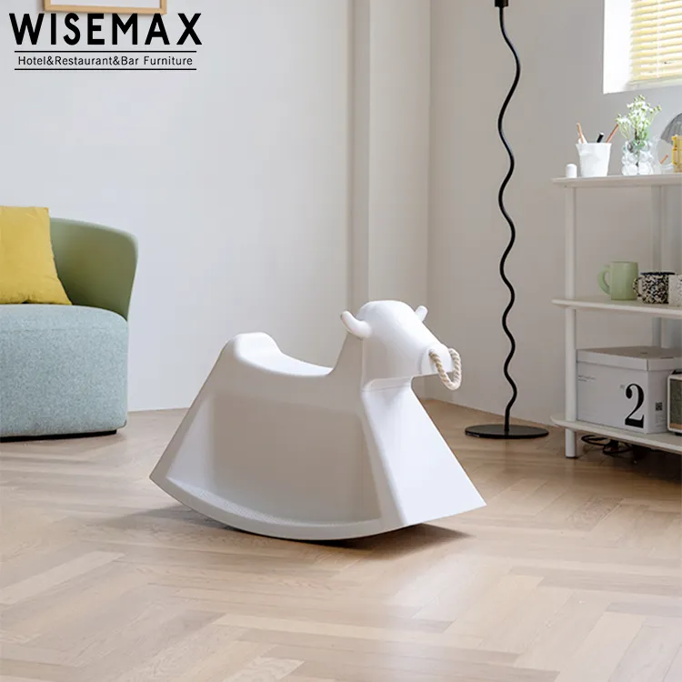 WISEMAX FURNITURE Nordic Creative Design Chaise à bascule pour enfants Animal Mobilier de salon Maison Appartement Chaises pour enfant