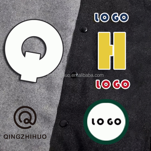 补丁定制廉价暗黑色羊毛夹克与真正的白色牛皮革袖批发莱特曼学院夹克