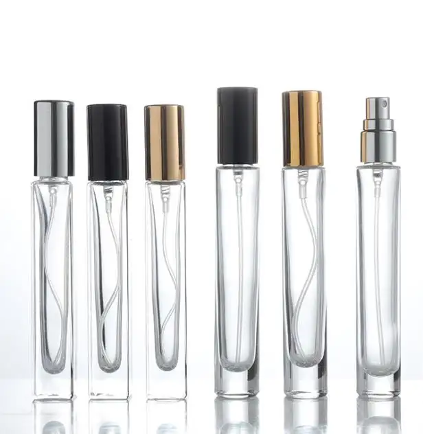 Frasco pulverizador âmbar vazio, spray recarregável de vidro de 5ml, 10ml, 15ml, 20ml, amostra de frascos