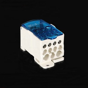 UKK 400A配电弹簧接线端子塑料Din导轨分配块，带螺钉端子 - Product Image 2