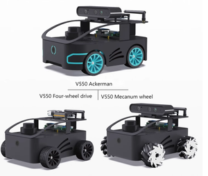 V550 4WD 12V Batterie Ackermann Mecanum ROS Roboter gehäuse mit SLAM LiDAR Mapping Multi-ROS-Unterstützung Hergestellt in China - Product Image 1