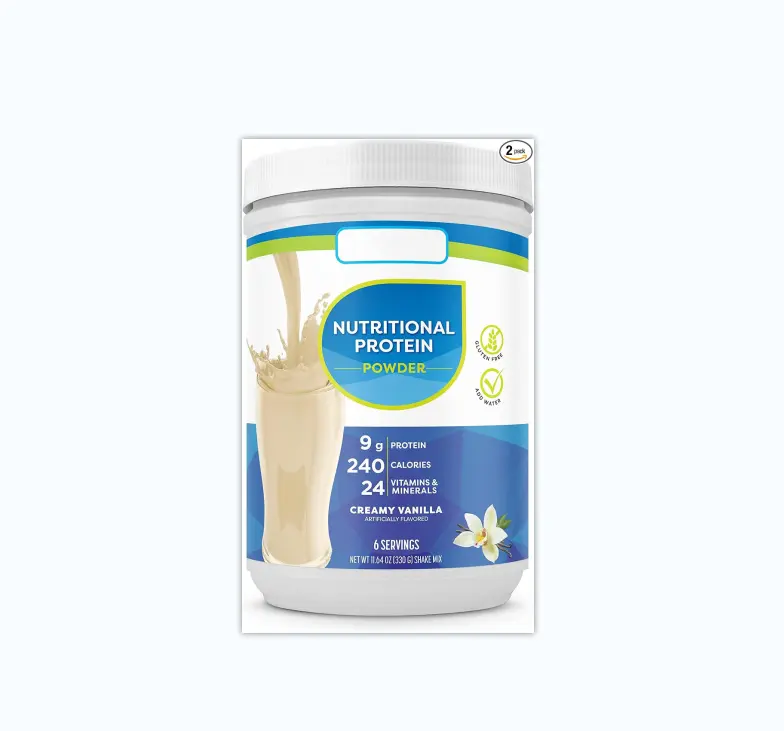 Concentrado de proteína de suero personalizable OEM Proteína nutricional en polvo Contiene vitaminas y minerales Sabor a vainilla cremoso