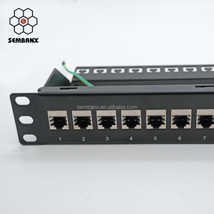 Keystone Jack Tipo de módulo Patch Panel Pass Through Inline acoplador Patch Panel