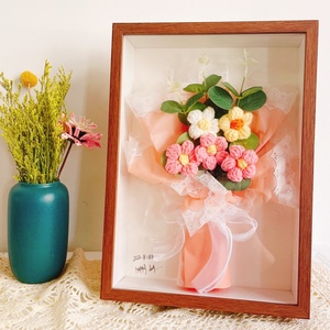 Black White Walnut MDF 8x8 8x10 <strong>10x10</strong> 16x16 Inch A4 Decoration Art Picture Photo Frame Deep 3D Shadow <strong>Box</strong> Frame With Plexiglass - Product Image 6