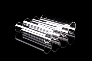 High Purity 300mm Quartz Bet test Tube Perforated Quartz Glassdouble Tube 10mm Diameter clear Quartz Tube