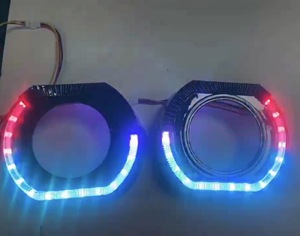 หน้ากากห่อหุ้มดวงตานางฟ้า RGB ขนาด2.5/3.0นิ้วเข้ากันได้กับ Q5โปรเจคเตอร์ Bi-Xenon HID เลนส์เปลี่ยนสีได้ - Product Image 2