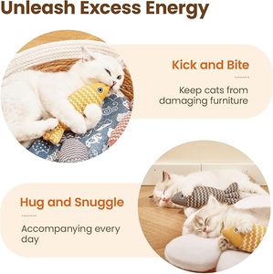 Cat Toy Fish Sound <strong>Catnip</strong> Interactive Toy Suitable for Indoor <strong>Use</strong>