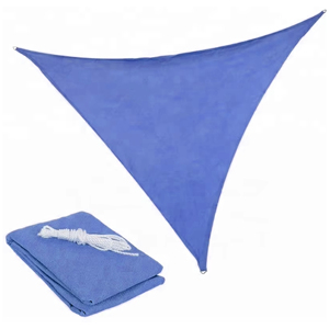 Grande triangolare resistente UV parasole vela baldacchino tessuto HDPE HDPE materiale per bambini Patio esterno campeggio estivo - Product Image 1