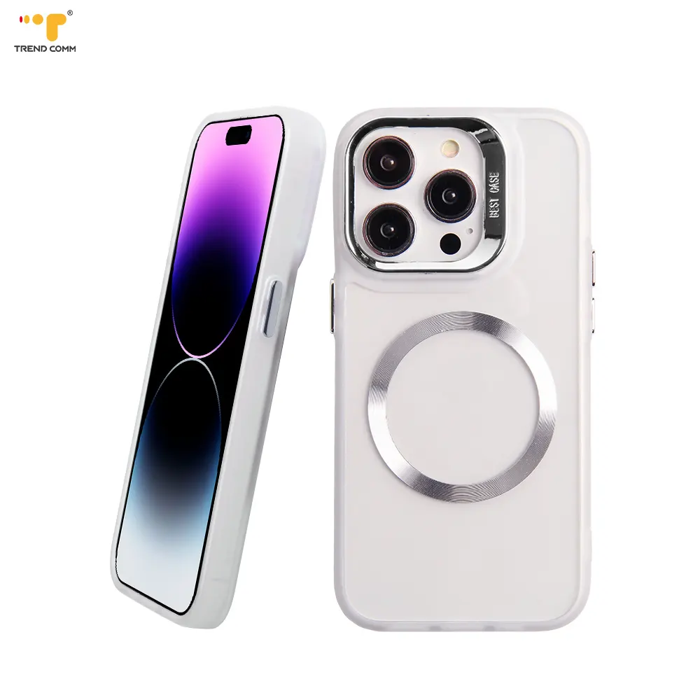 Прозрачный ТПУ Магнитный протектор камеры чехол для телефона для iPhone 15/15 PRO/15 PRO MAX
